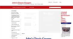 Desktop Screenshot of johnsclassiccougars.com
